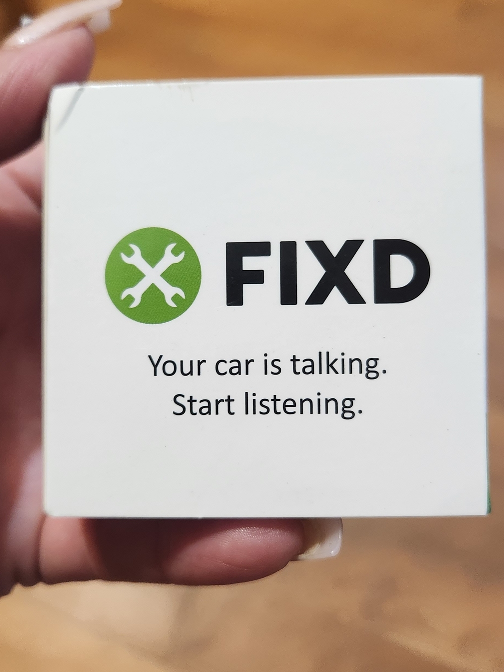 Car Diagnostic Sensor - White with Green Logo
